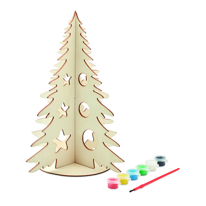 Drewniana choinka DIY TREE AND PAINT