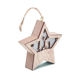 Gwiazda z MDF z lampką STARLIGHT