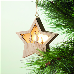 Gwiazda z MDF z lampką STARLIGHT