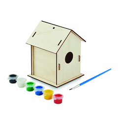 Drewniany domek dla ptaków DIY PAINTHOUSE