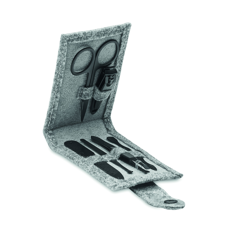 6-el zestaw manicure filc RPET NAILKIT FELT