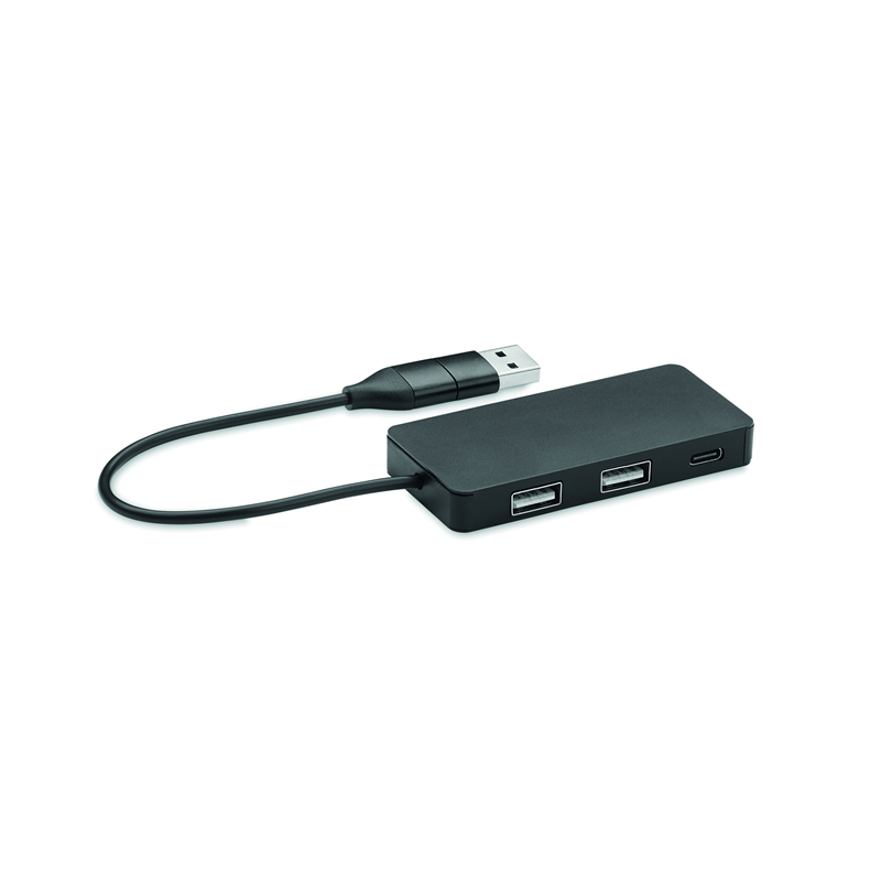3-portowy hub USB kabel 20cm HUB-C