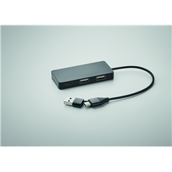 3-portowy hub USB kabel 20cm HUB-C