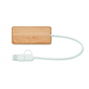 3-portowy bambusowy hub USB HUBBAM