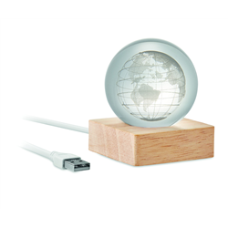 Szklana kula LED GLOBE LIGHT