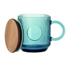 Kubek szklany prążkowany 300ml VITRIO MUG