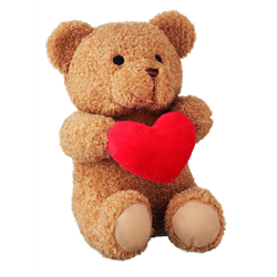 Duży miś z sercem 23cm SNUGGLE