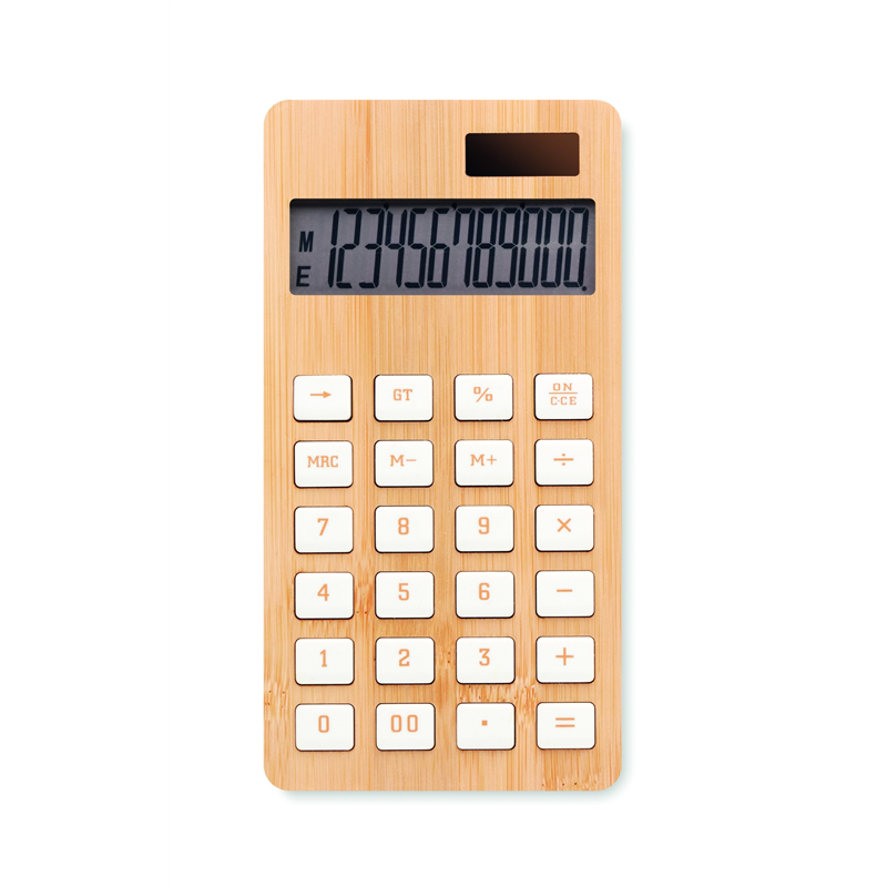 12-cyfrowy kalkulator, bambus CALCUBIM