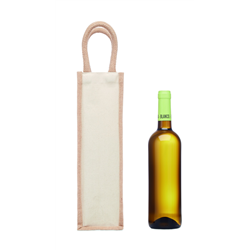 Jutowa torba na wino/1 butelka CAMPO DI VINO