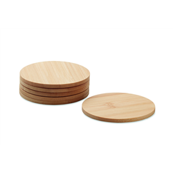 Zestaw 6 bambusowych podstawek BAYIN SET