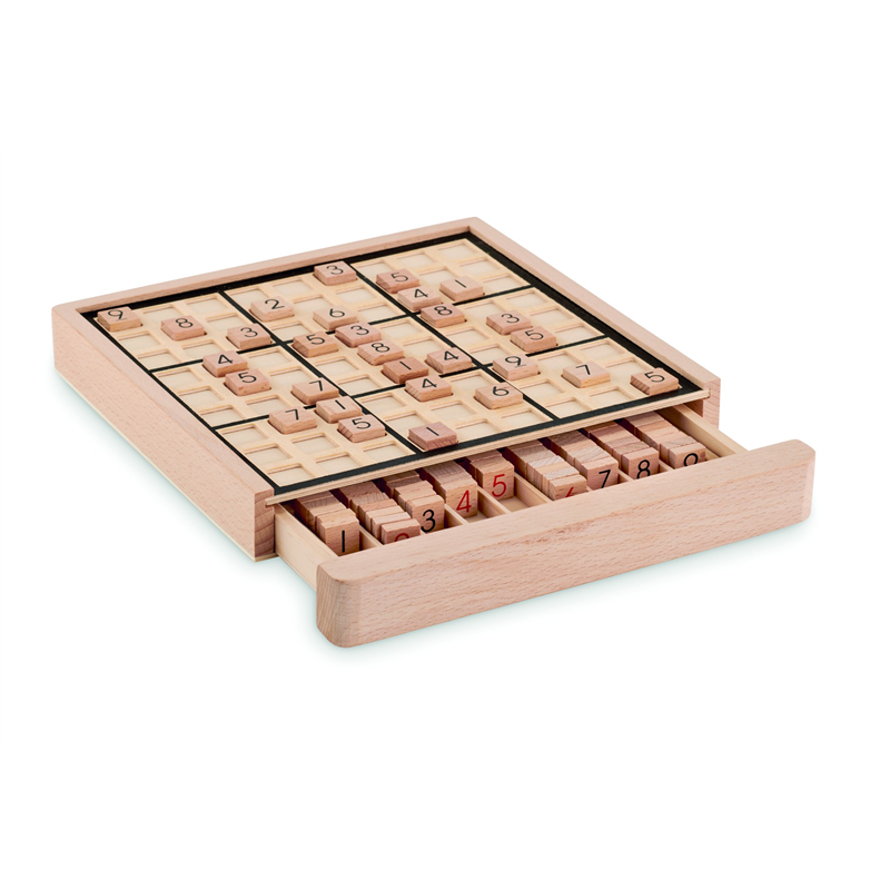 Drewniana gra planszowa sudoku SUDOKU