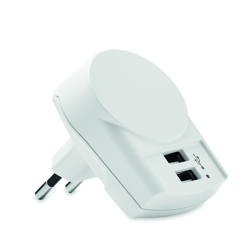 Ładowarka Euro USB (2xA) 12W EURO USB CHARGER 2XA