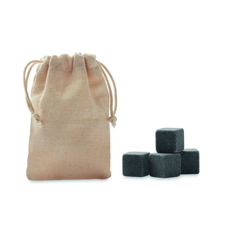 4 kamienne kostki lodu w etui ROCKS
